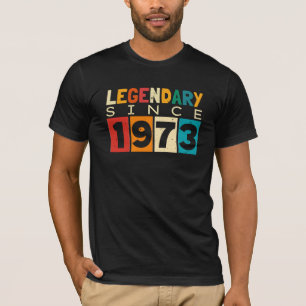 T-shirt Légende depuis 1973 51e anniversaire