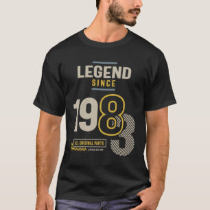 T-shirt Légende depuis 1983 40 anniversaire