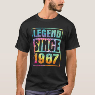 T-shirt Légende depuis 1987 35 ans 35e anniversaire Cravat