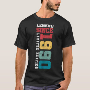 T-shirt Légende depuis 1990 Édition limitée 35 ans 35e