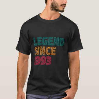 T-shirt Légende Depuis 1993 30 Nés En 1993