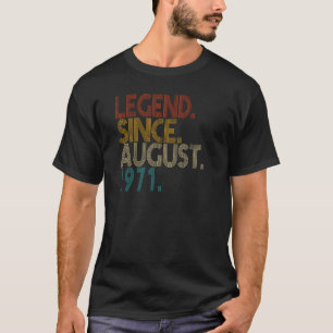 T-shirt Légende depuis août 1971 Vintage 51 ans 51ème B