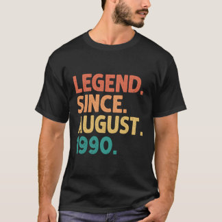T-shirt Légende depuis août 1990 1990