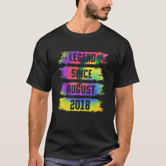 T-shirt Légende depuis août 2018 5 Ans Tie Dye 5e B