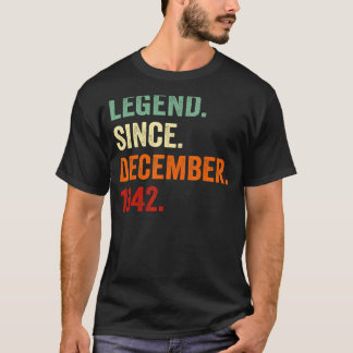 T-shirt Légende depuis décembre 1942 80e anniversaire 80 a
