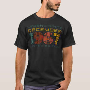 T-shirt Légende depuis décembre 1967, Edition Limitée Homm