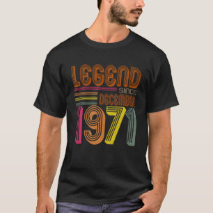 T-shirt Légende Depuis Décembre 1971 50E Anniversaire