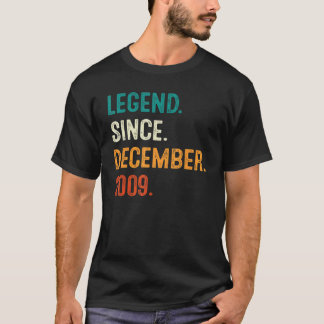 T-shirt Légende depuis décembre 2009 13ème Anniversaire 13