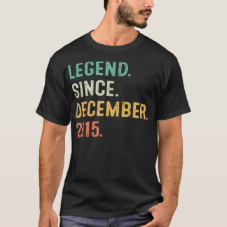 T-shirt Légende depuis décembre 2015 Cadeaux pour 7 ans 7 