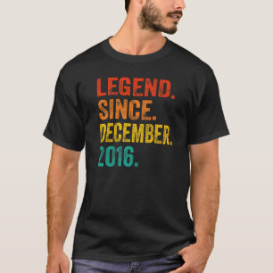 T-shirt Légende depuis décembre 2016 Rétro 6 Ans 6ème B
