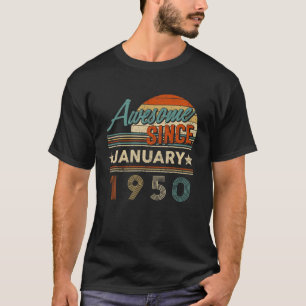 T-shirt Légende Depuis Janvier 1950 72E Anniversaire De Qu