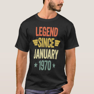 T-shirt Légende depuis janvier 1970