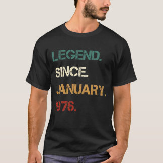T-shirt Légende depuis JANVIER 1976