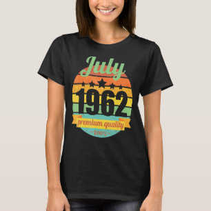 T-shirt Légende depuis juillet 1962 60 ans 60s 60 Annivers