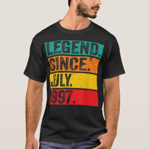 T-shirt Légende depuis juillet 1997 25e anniversaire 25 an