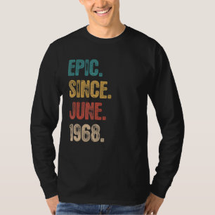 T-shirt Légende depuis juin 1968 54 ans 54e anniversaire