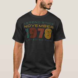 T-shirt Légende depuis novembre 1978, Edition limitée Homm