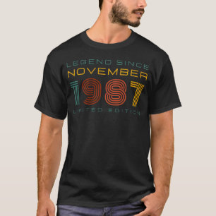 T-shirt Légende depuis novembre 1987, Edition limitée Homm