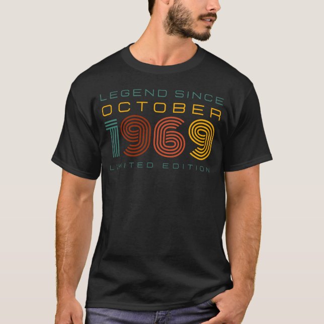 T-shirt Légende depuis octobre 1969, Edition limitée Homme (Devant)