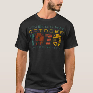 T-shirt Légende depuis octobre 1970, Edition limitée Homme