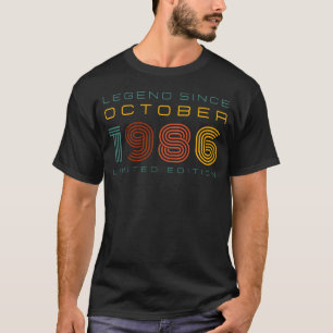 T-shirt Légende depuis octobre 1986, Edition limitée Homme