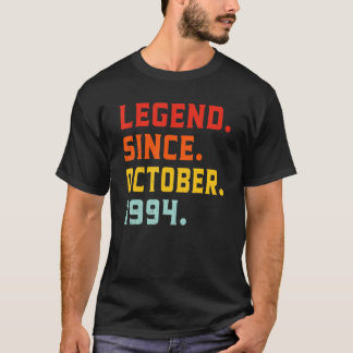 T-shirt Légende depuis octobre 1994 28e anniversaire Vinta