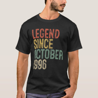T-shirt Légende Depuis Octobre 1996 25E Cadeau Anniversair