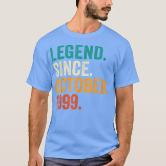 T-shirt Légende depuis octobre 1999 23 ans Cadeaux 23ème 
