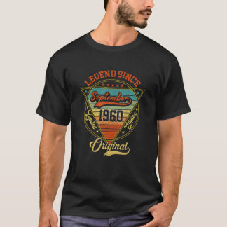 T-shirt Légende depuis septembre 1960 61St Birthday Limite