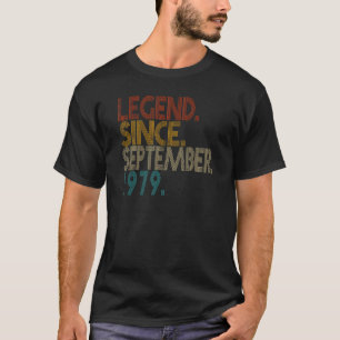 T-shirt Légende depuis septembre 1979 43 Ans 43ème Birt
