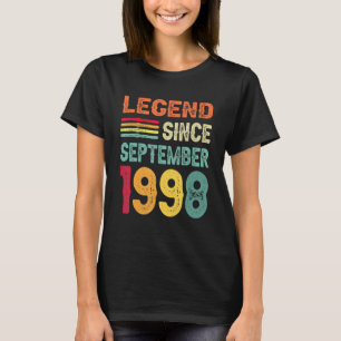 T-shirt Légende depuis septembre 1998 24e anniversaire 24