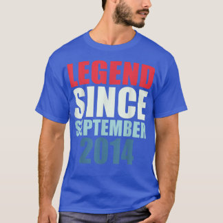T-shirt Légende des cadeaux de 8 ans depuis septembre 2014