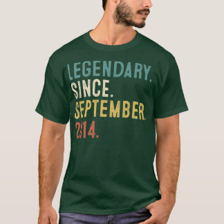 T-shirt Légende du cadeau de 8 ans depuis septembre 2014 8