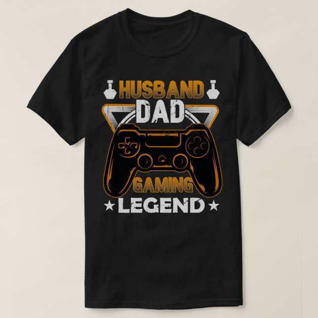 T-shirt Légende du jeu de papa mari (Design devant)