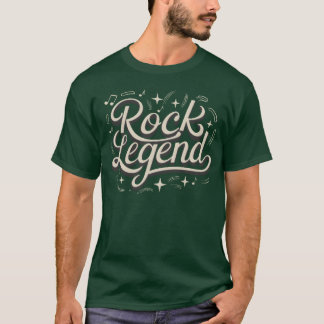 T-shirt Légende du rock amateur de musique rock and roll f