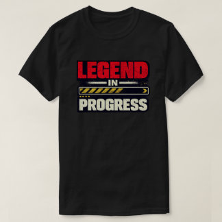 T-shirt Légende en cours Art motivationnel Grunge