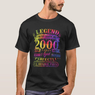 T-shirt Légende Est Né En 2000 22 Ans 22E Anniversaire