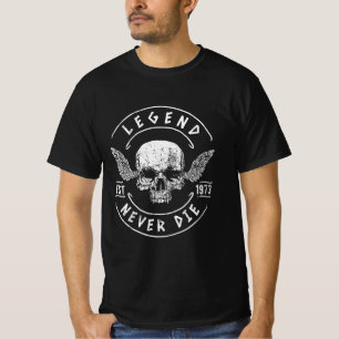 T-shirt Légende jamais mort 1973