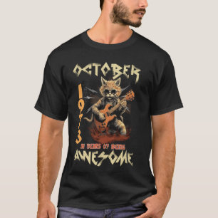 T-shirt Légende octobre 1973 51e classique de musique pour