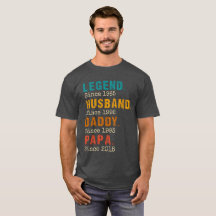 Légende Personnalisée Mari Papa Daddy Papa Vintage