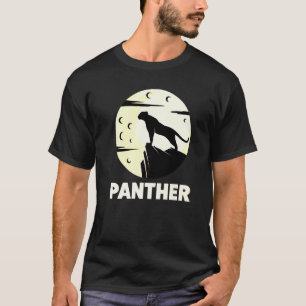 T-shirt Légende sauvage noire cool Panthère graphique de n