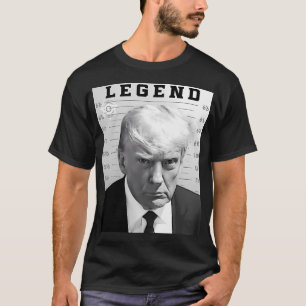 T-shirt Légende Trump Mug Shot - Donald Trump Mug Shot -Ne