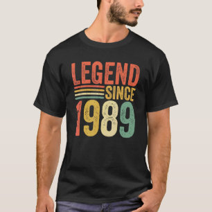 T-shirt Légende vintage depuis 1989 33e anniversaire Homme