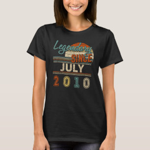 T-shirt Légende vintage depuis juillet 2010 12 ans Birt
