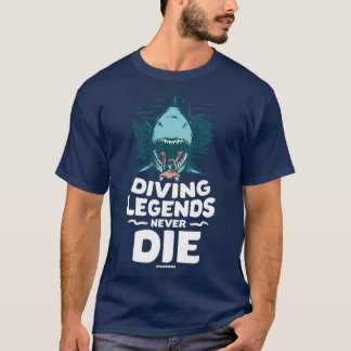 T-shirt Légendes de plongée ne meurent jamais 1