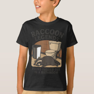 T-shirt Légendes de ratons laveurs trouvées pédalées dans