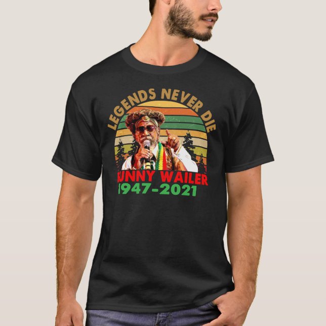 T-shirt LÉGENDES JAMAIS MOURIR BUNNY WAILER TRENDY Classic (Devant)