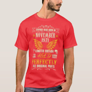 T-shirt Légendes sont nées en Novembre 1971 - Rock Biker 5