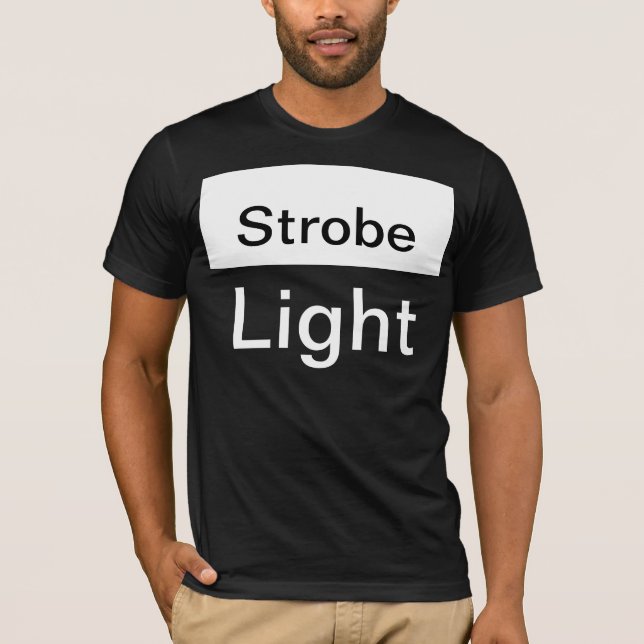 T-shirt léger de stroboscope (Devant)