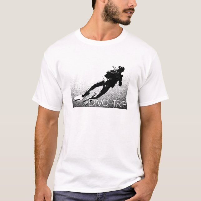 T-shirt léger de voyage de plongée (Devant)